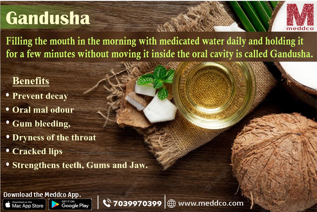 Gandoosha Or Oil Pulling For Maintaining Oral Hygiene